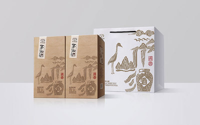 酱香型白酒手绘包装盒设计案例欣赏
